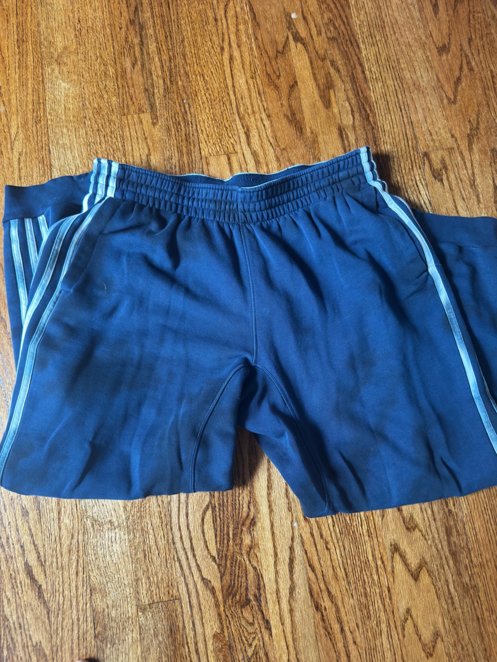 adidas Navy Sweatpants with Tie Dye Side Stripes